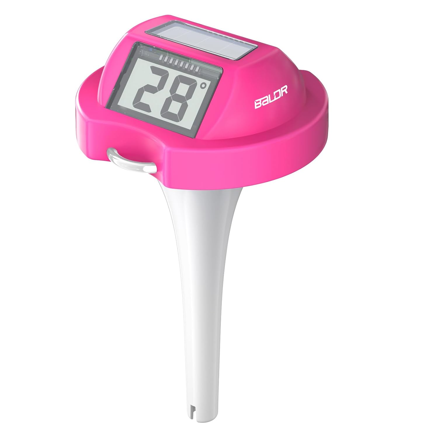 BALDR Poolthermometer schwimmend Solar Dual-LCD digital Rose