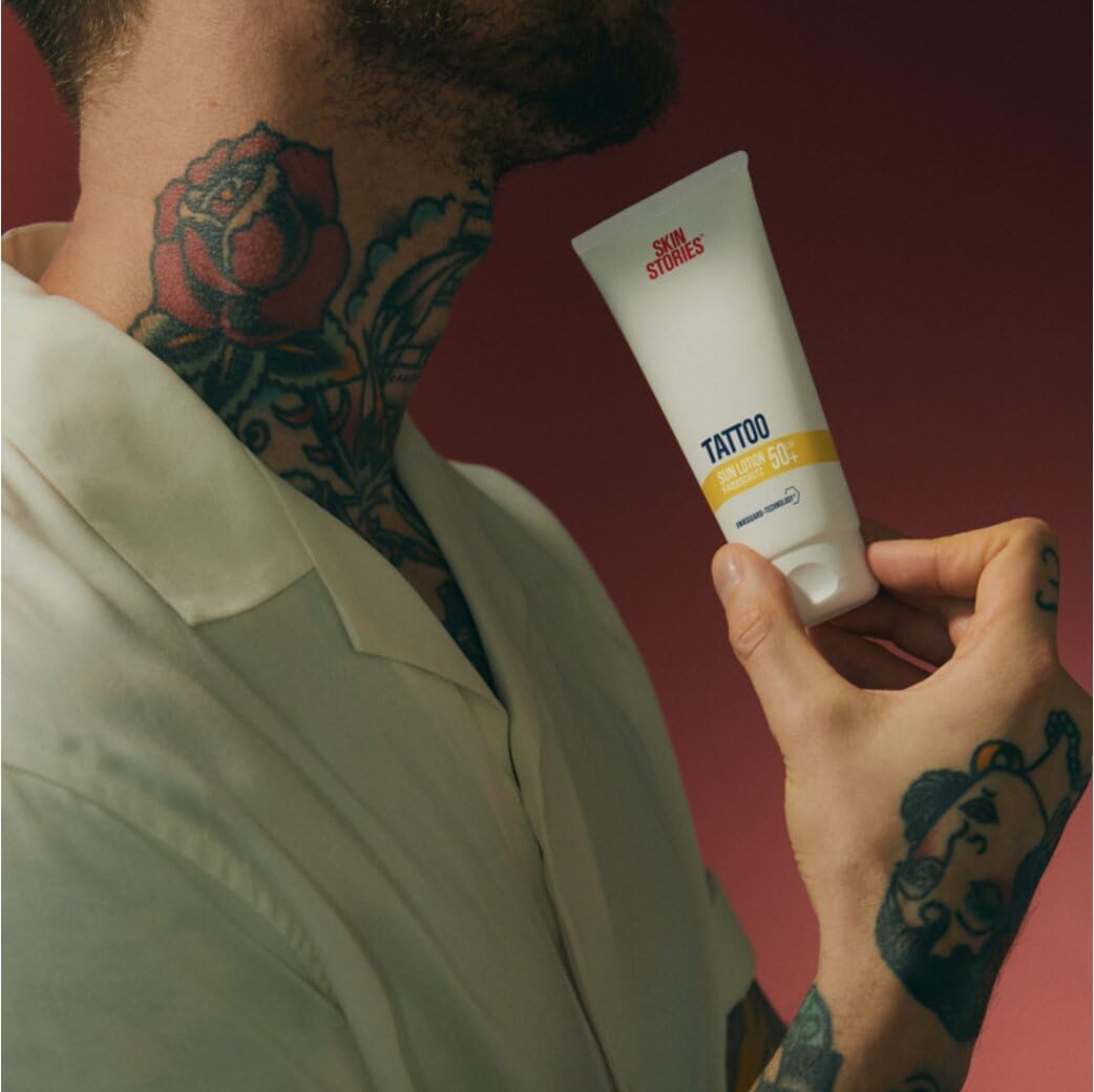 Skin Stories Sun Lotion LSF 50+ 100 ml Tattoo-Sonnenschutz mit InkGuard Technolo