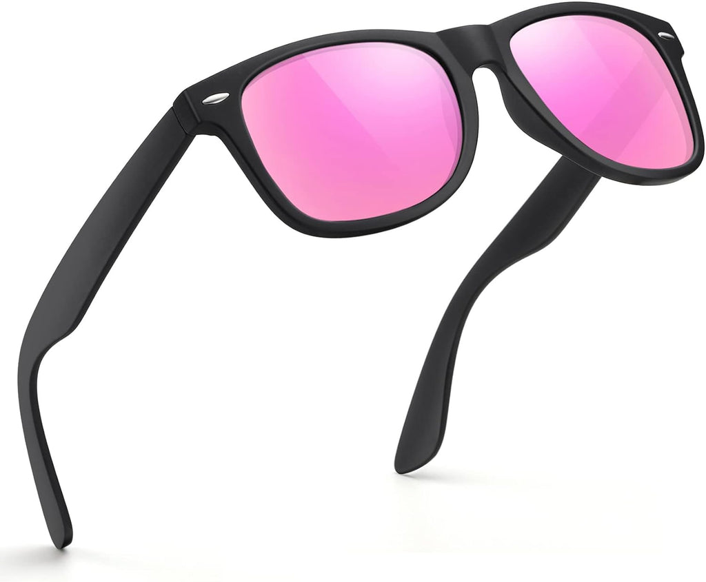 Polarisiert Sonnenbrille Unisex rechteckig UV400 Schutz Vintage Retro Eckig