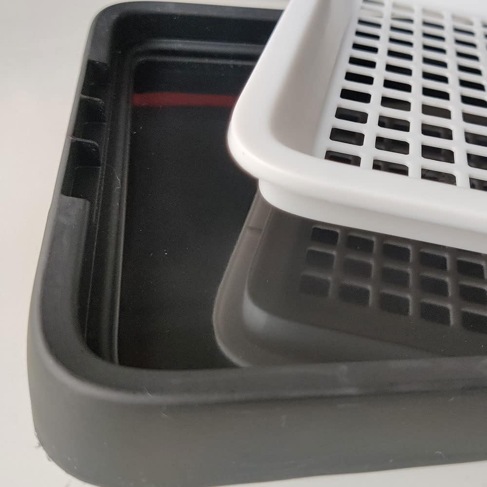 Oncpcare Meerschweinchenklo mit Rost Ecktoilette für Käfig Rattenklo