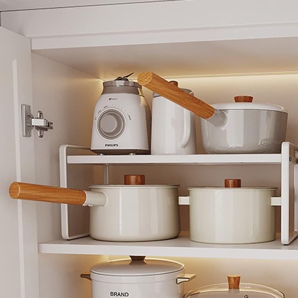 Kuechenschrank Organizer Regaleinsatz mit Antirutschmatte