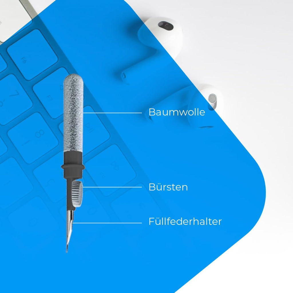 NK 3‑in‑1 Reinigungsset fuer AirPods Kopfhoerer Tastatur Cleaning Kit