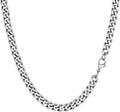 PROSTEEL Herren Panzerkette Edelstahl 3/6/9/12 mm - 36/46/51/55/61/66/71/76 cm