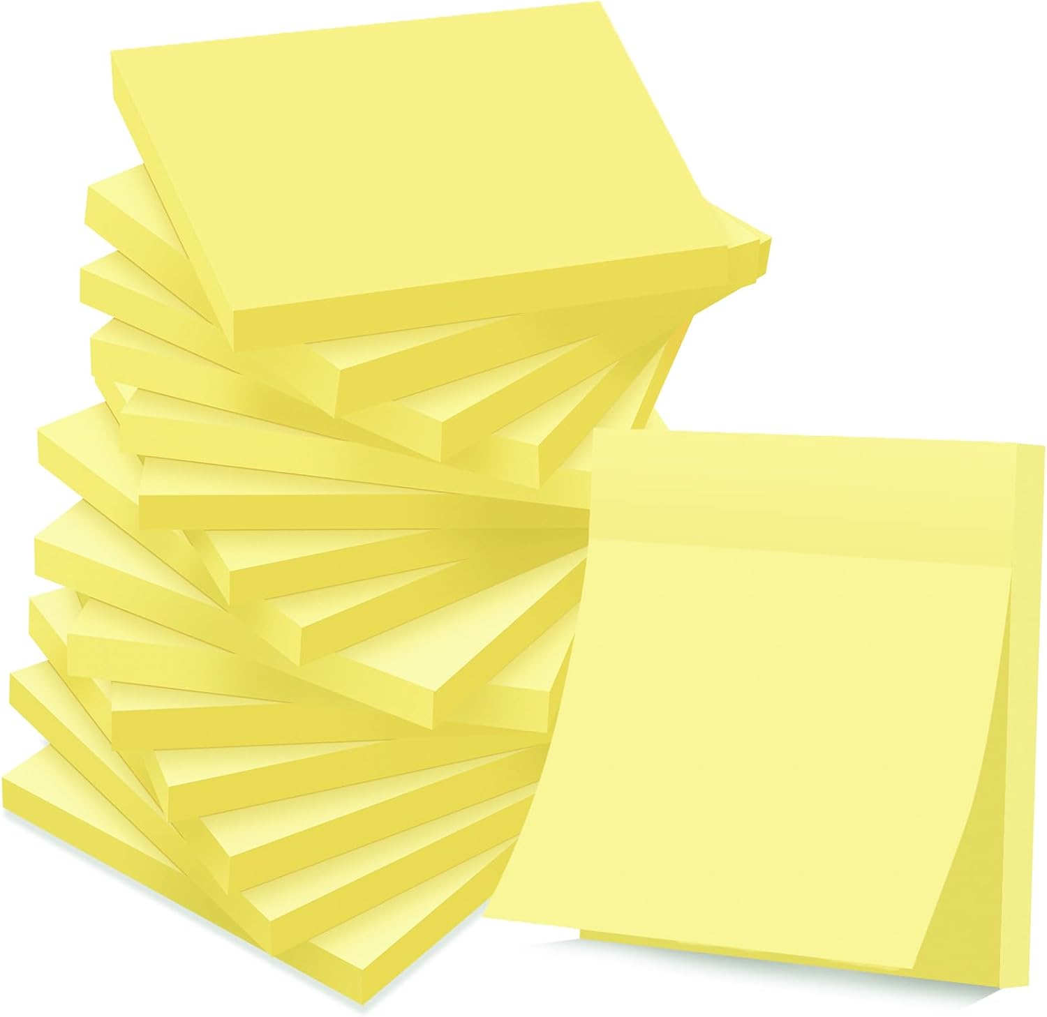 Haftnotizen Gelb 76×76 mm 16er Set 1200 Blatt Sticky Notes Buero Schule