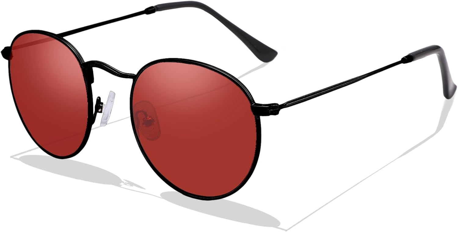 Retro Sonnenbrille rund UV400 polarisiert Herren Damen Vintage Unisex