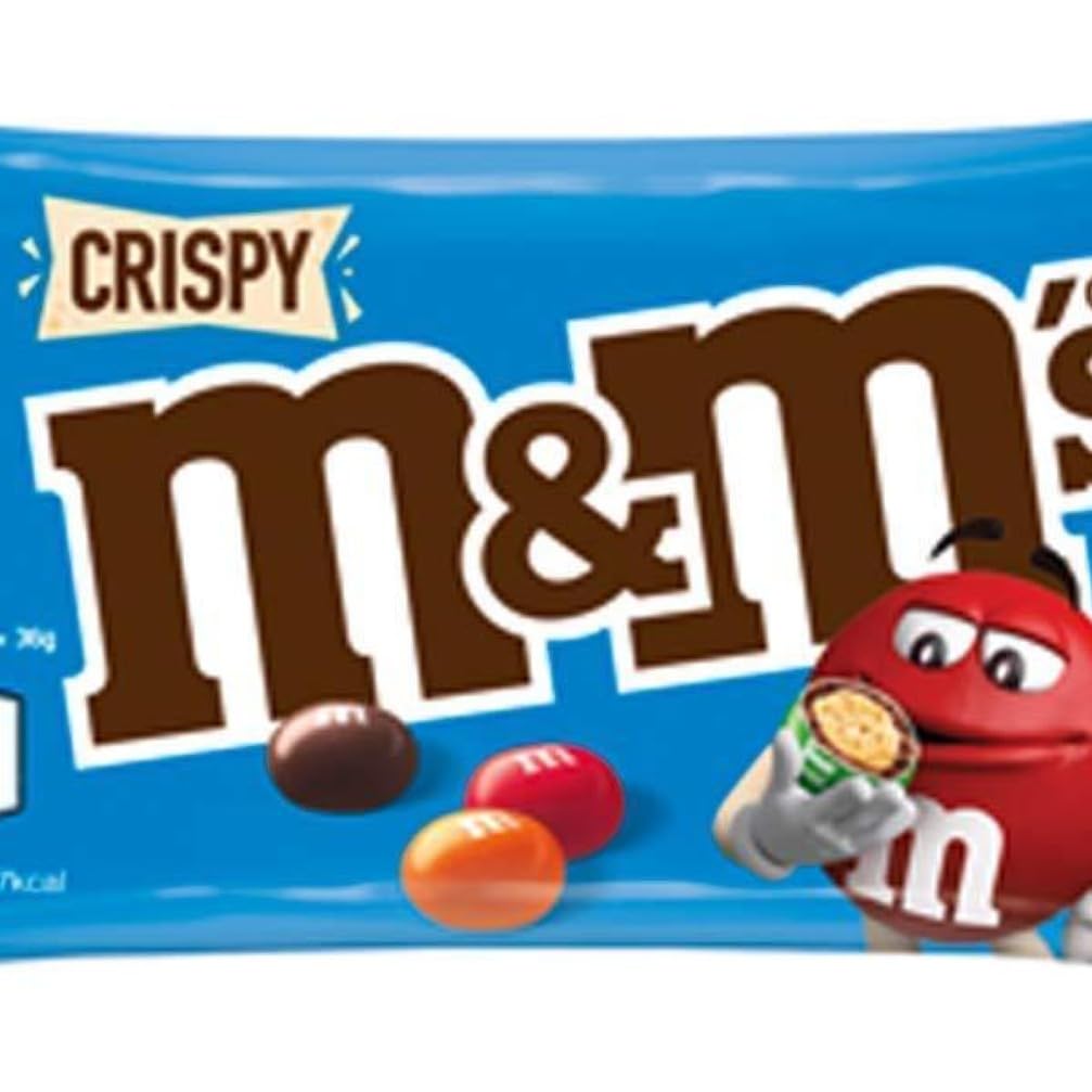 M&M'S Crispy Knusprige Schokolinsen 24 x verschiedene Sorten