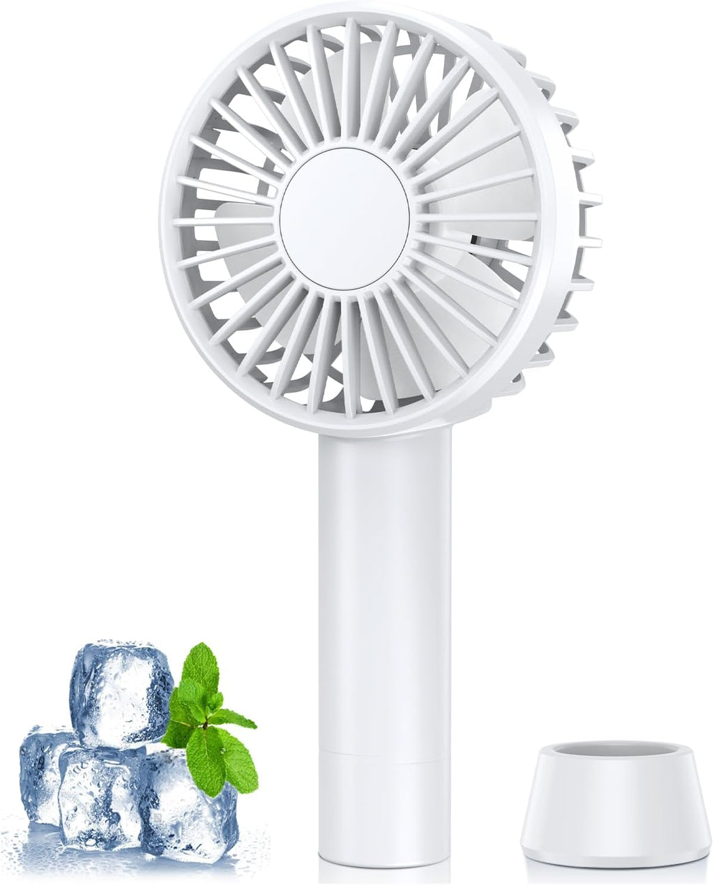 Tragbarer Mini Handventilator USB wiederaufladbar 5 Stufen mit Lanyard Basis