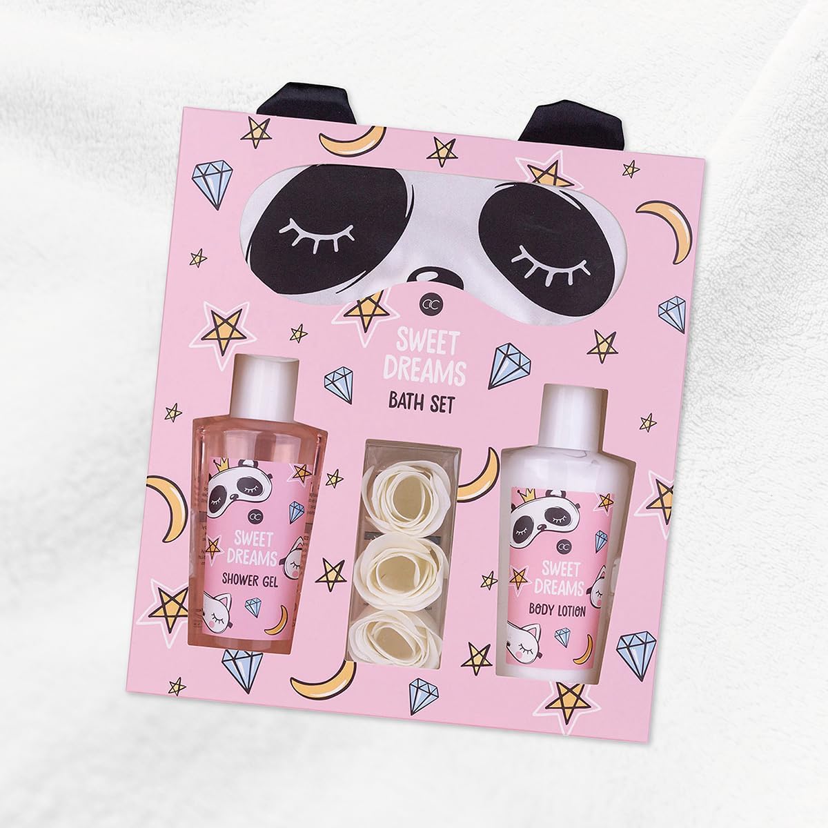 Accentra Sweet Dreams Geschenkset Frauen Schlafmaske Panda Wellness Beauty Set