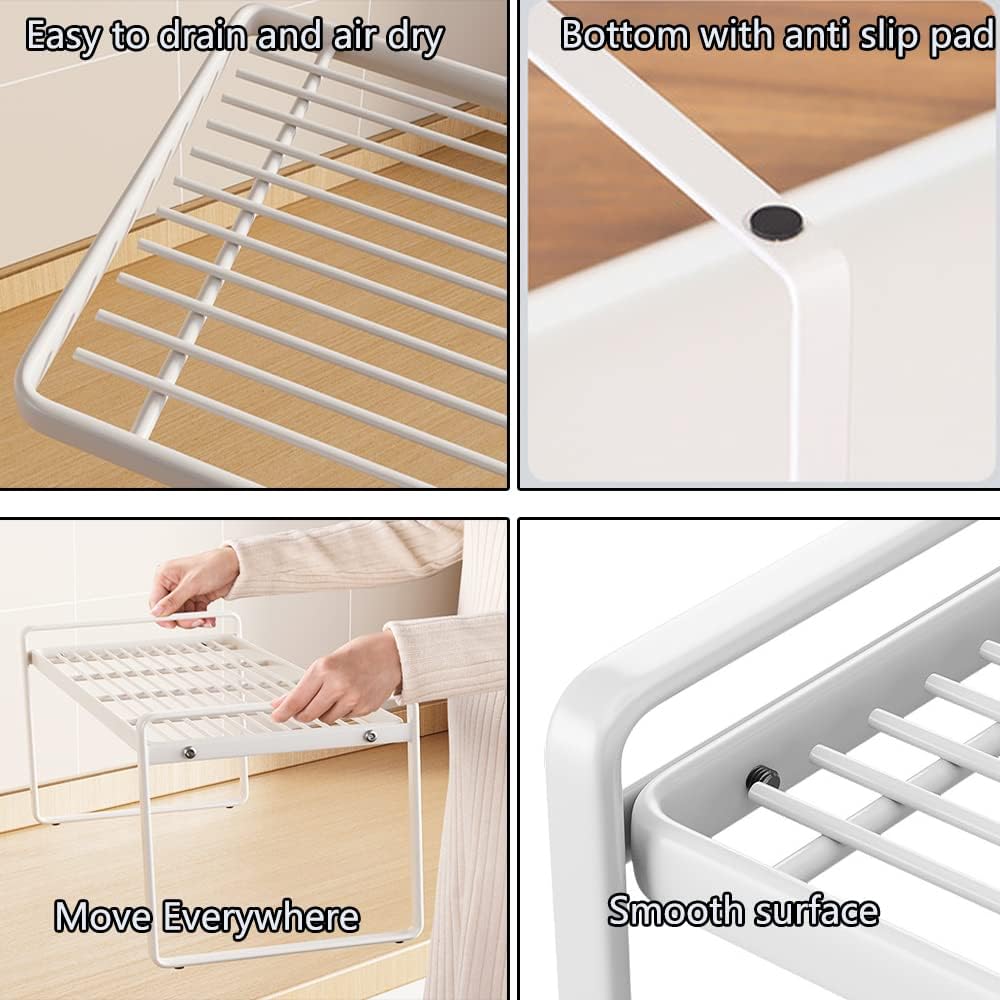 Kuechenschrank Organizer Regaleinsatz mit Antirutschmatte