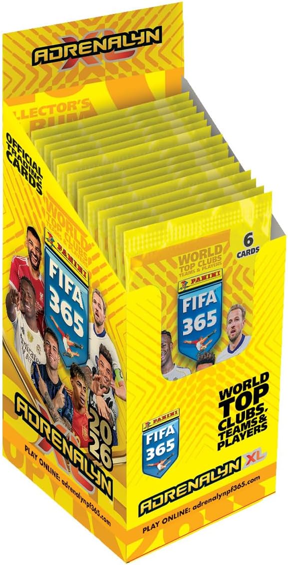 Panini FIFA 365 Adrenalyn XL 2026 Trading Cards Box mit 24 Packs