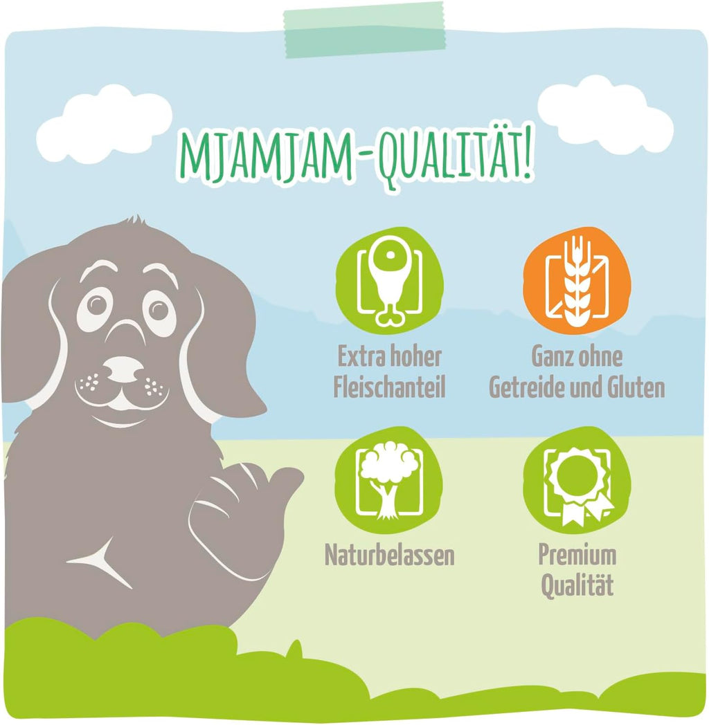 MjAMjAM Nassfutter Hund Insektenprotein mit Huehnchen 6 x 400 g getreidefrei
