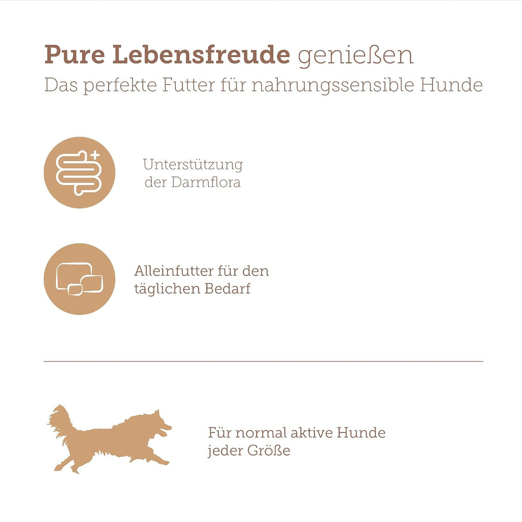 MERA Pure Sensitive Gefluegelherzen 6x400g Nassfutter getreidefrei Single Protein