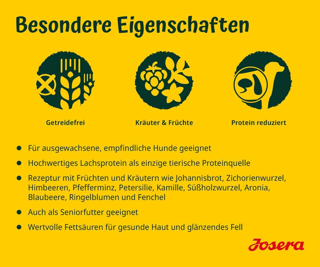 Josera Adult Lachs & Kartoffel Trockenfutter bis - getreidefrei