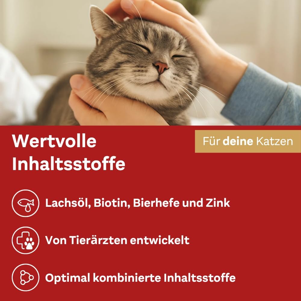 Doppelherz Haut & Fell Complex Katze Omega 3 6 25 Licks Snack