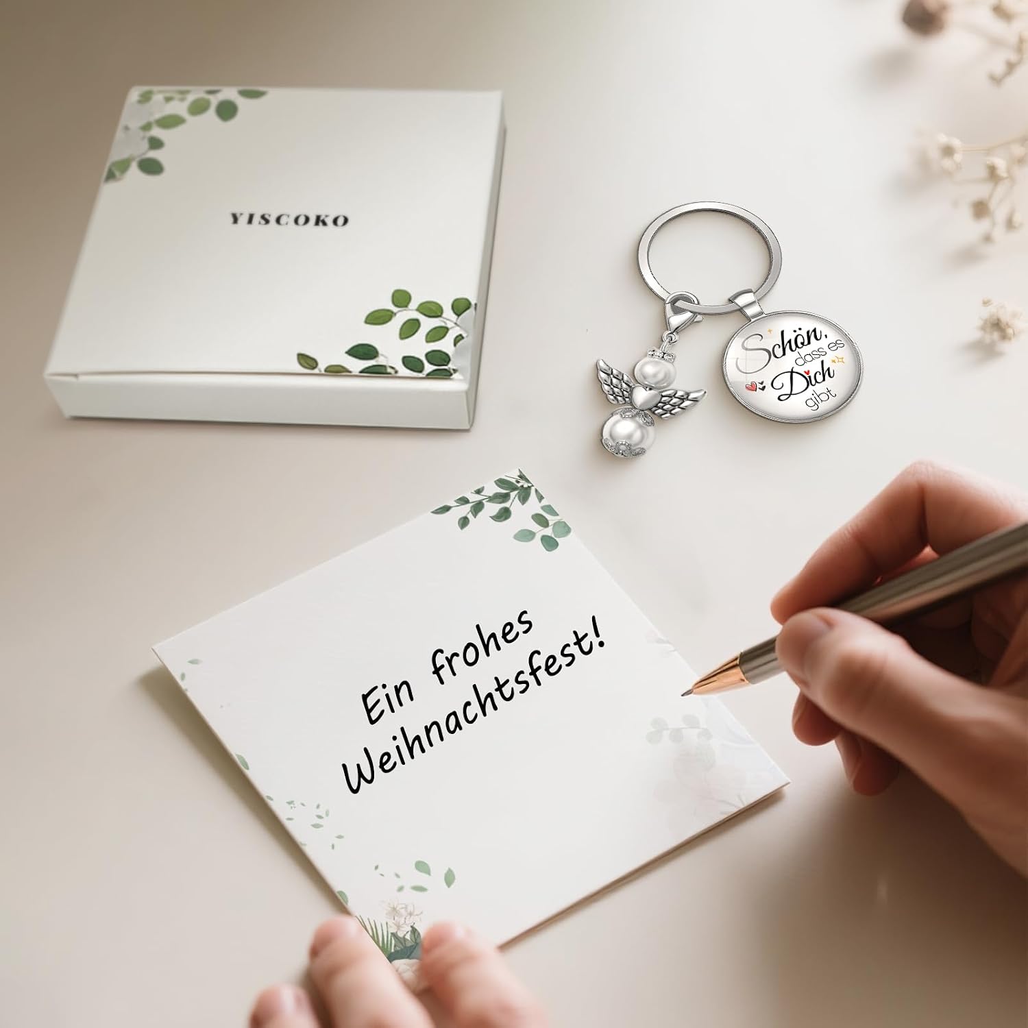 Schutzengel Schluesselanhaenger Geschenk fuer Freundin Valentinstag Jahrestag