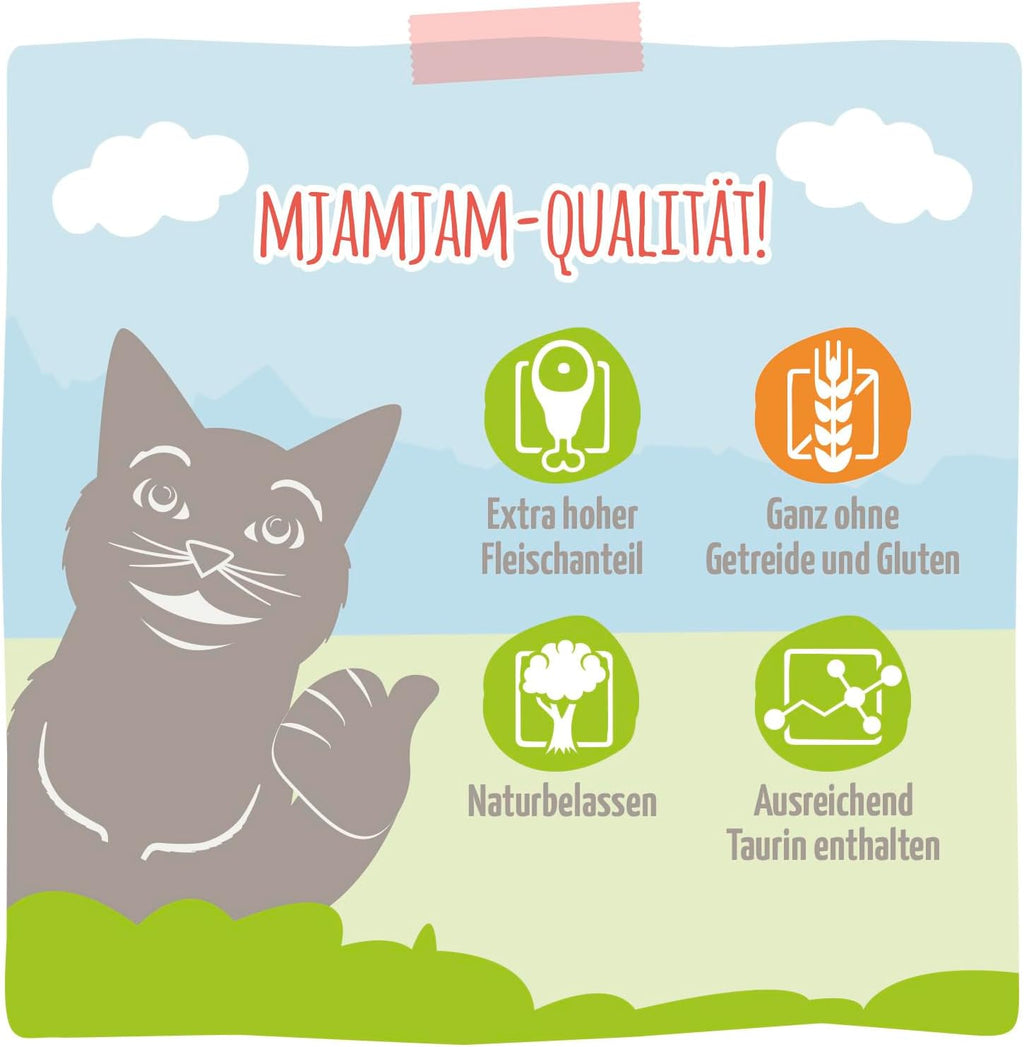 Katzen-Nassfutter MjAMjAM 125- Mixpaket verschiedene Sorten getreidefrei
