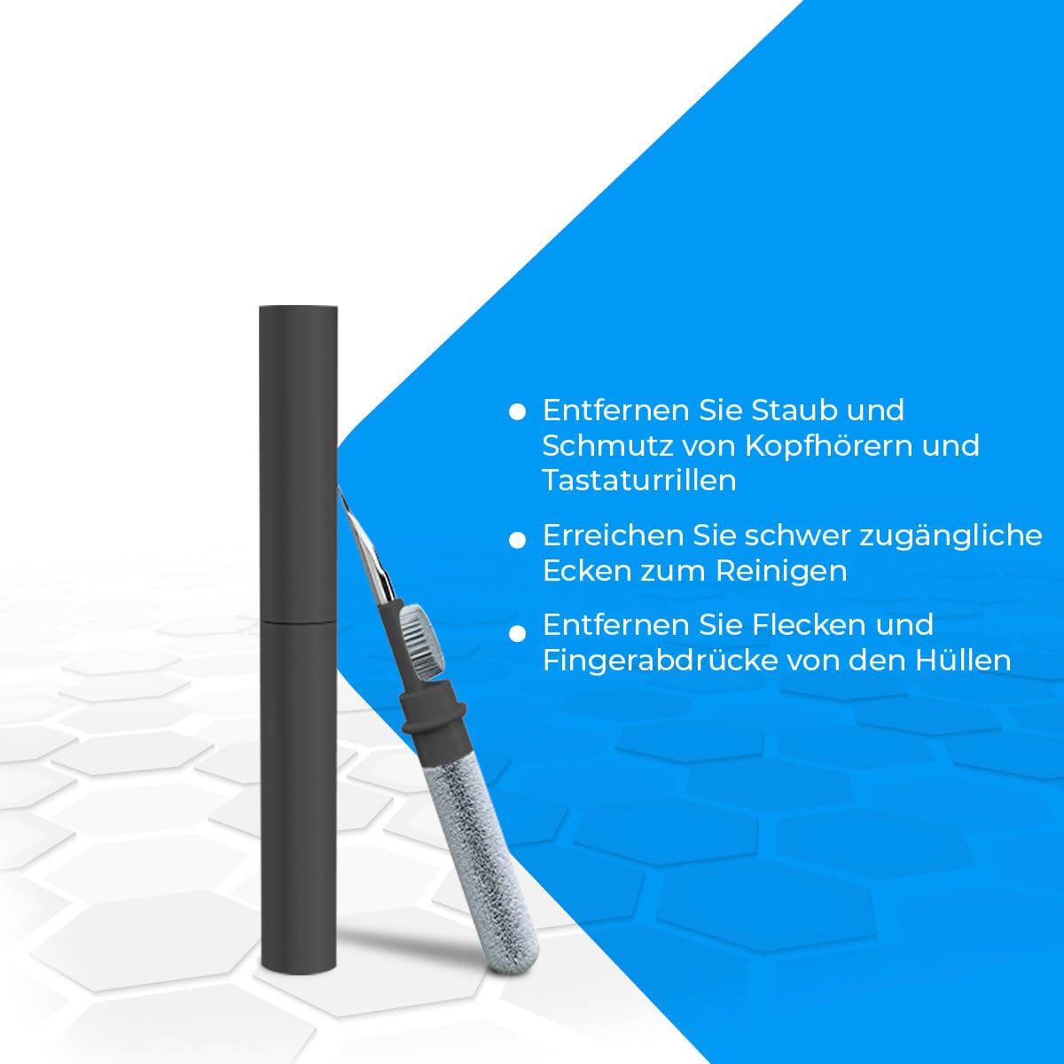 NK 3‑in‑1 Reinigungsset fuer AirPods Kopfhoerer Tastatur Cleaning Kit
