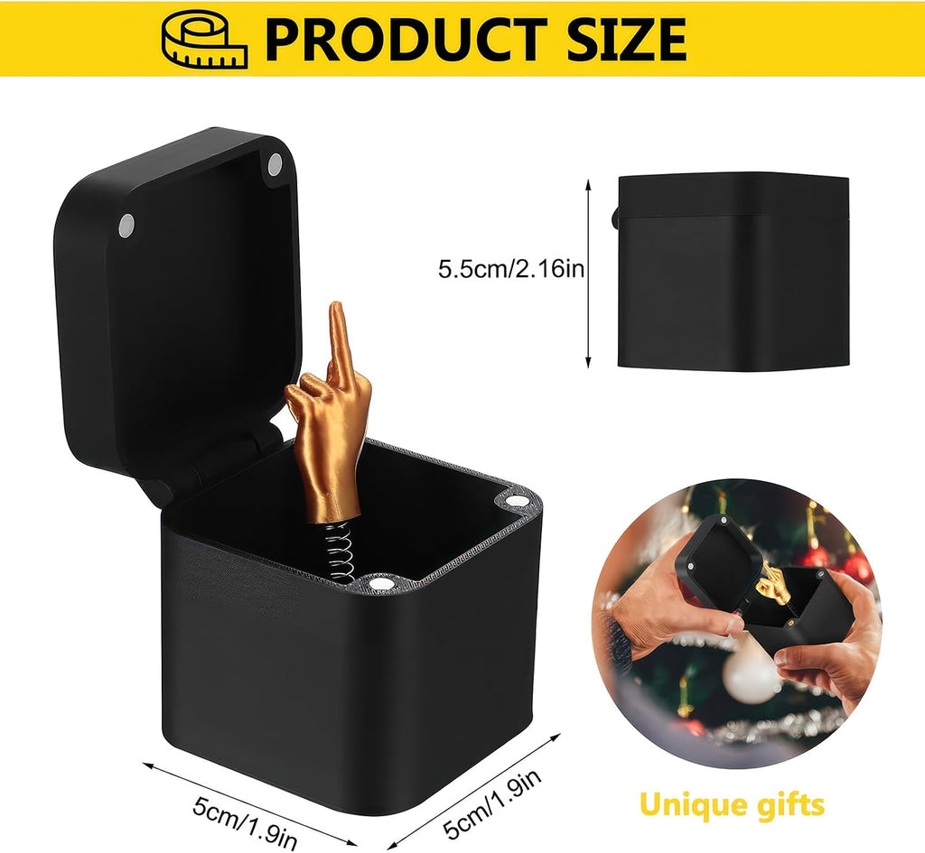 Mittelfinger Geschenkbox - lustiger Streichartikel fuer Buero und Party
