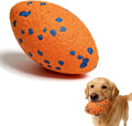 Unzerstoerbarer Hundeball Orange, robust schwimmend, fuer mittelgrosse & grosse Hund