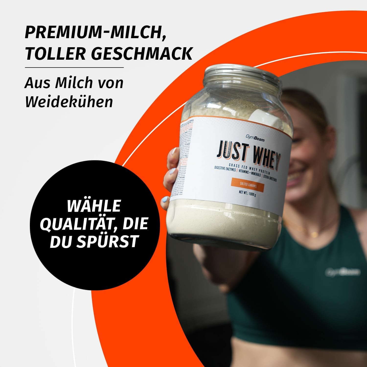 Just Whey Protein Pulver Banane mit Digezyme BCAA verschiedene Sorte