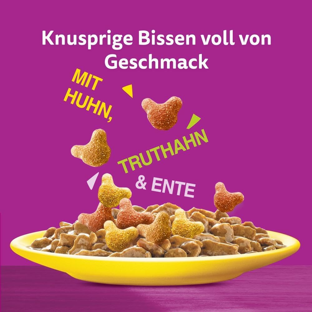 Whiskas Katzen Snacks Becher mit Vitamin E 6 x