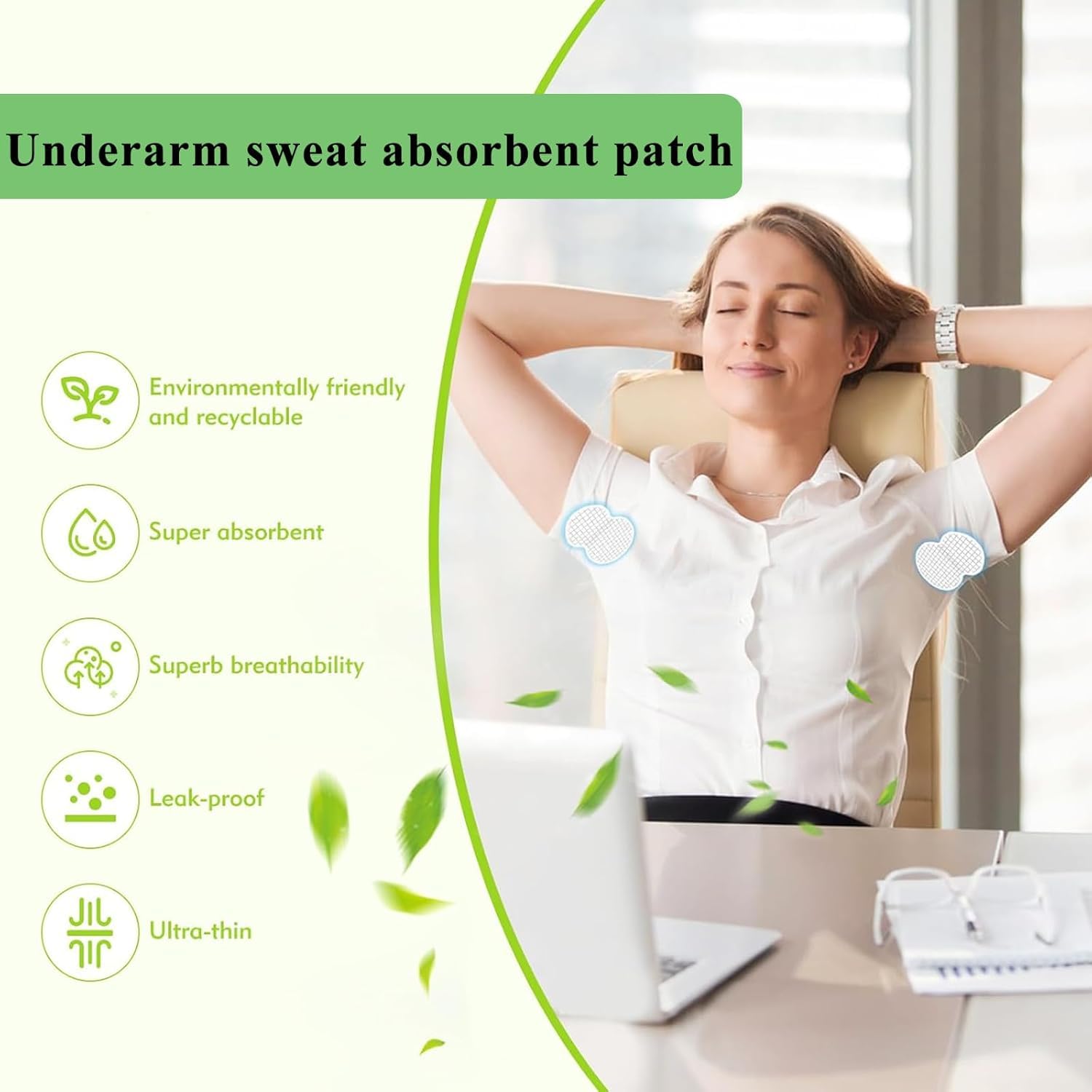 120 Stueck selbstklebende Achselpads Schweisspads unsichtbar absorbierend