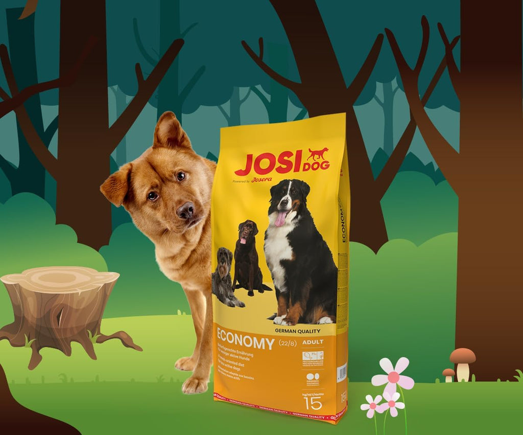 JosiDog Economy Adult Trockenfutter Alleinfutter fuer Hunde