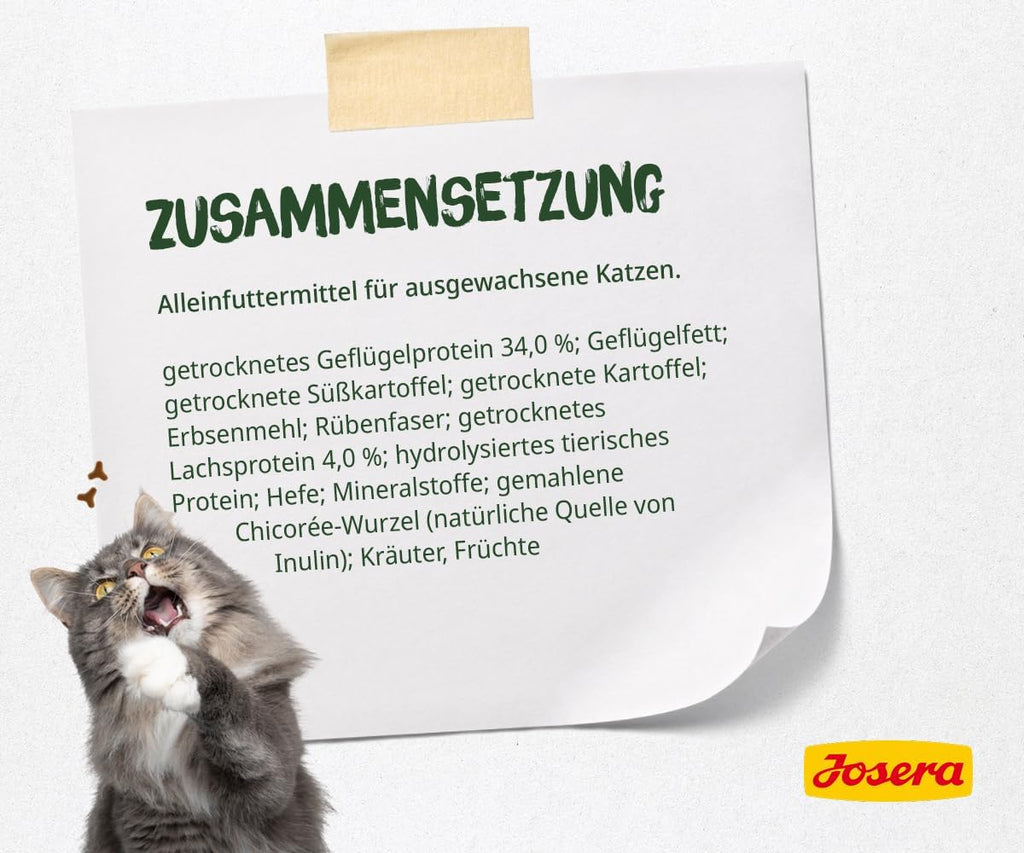 Josera NatureCat Katzenfutter getreidefrei mit Lachs und Gefluegel