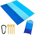 Stranddecke 210x200 cm sandfrei ultraleicht faltbar fuer Strand Picknick Camping