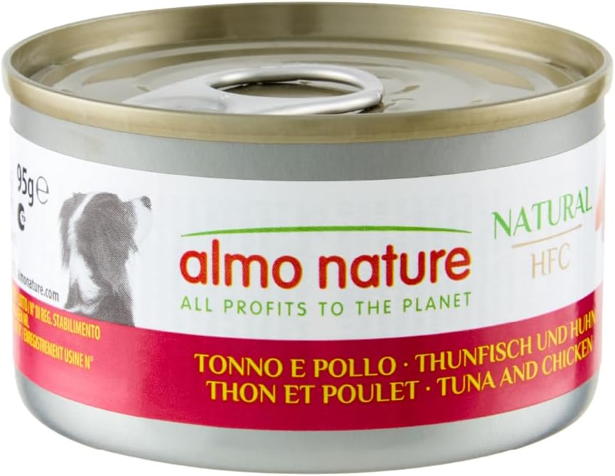Almo Nature HFC Natural Hundefutter Nass Huehnerfilet 24x95g verschiedene Sorten