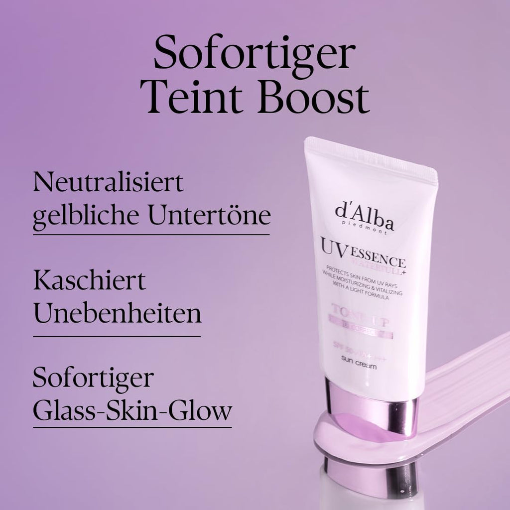 d'Alba Waterfull Tone-up Sunscreen LSF 50+ PA++++ weisser Trueffel verschiede