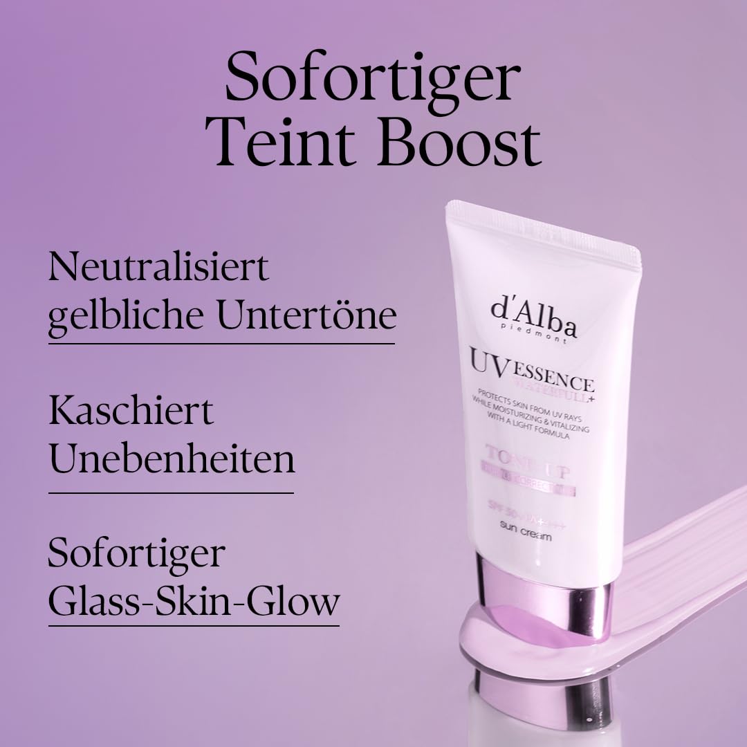 d'Alba Waterfull Tone-up Sunscreen LSF 50+ PA++++ weisser Trueffel verschiede