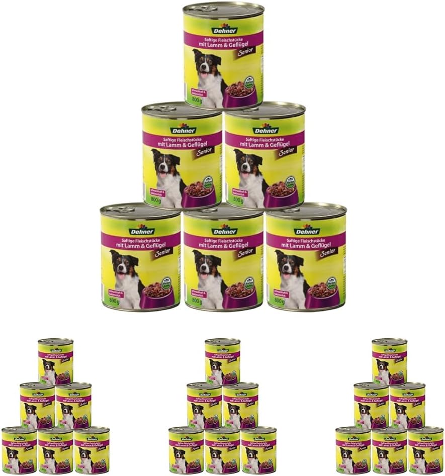 Dehner Lieblinge Hundefutter Senior Lamm & Geflügel (6x800g)
