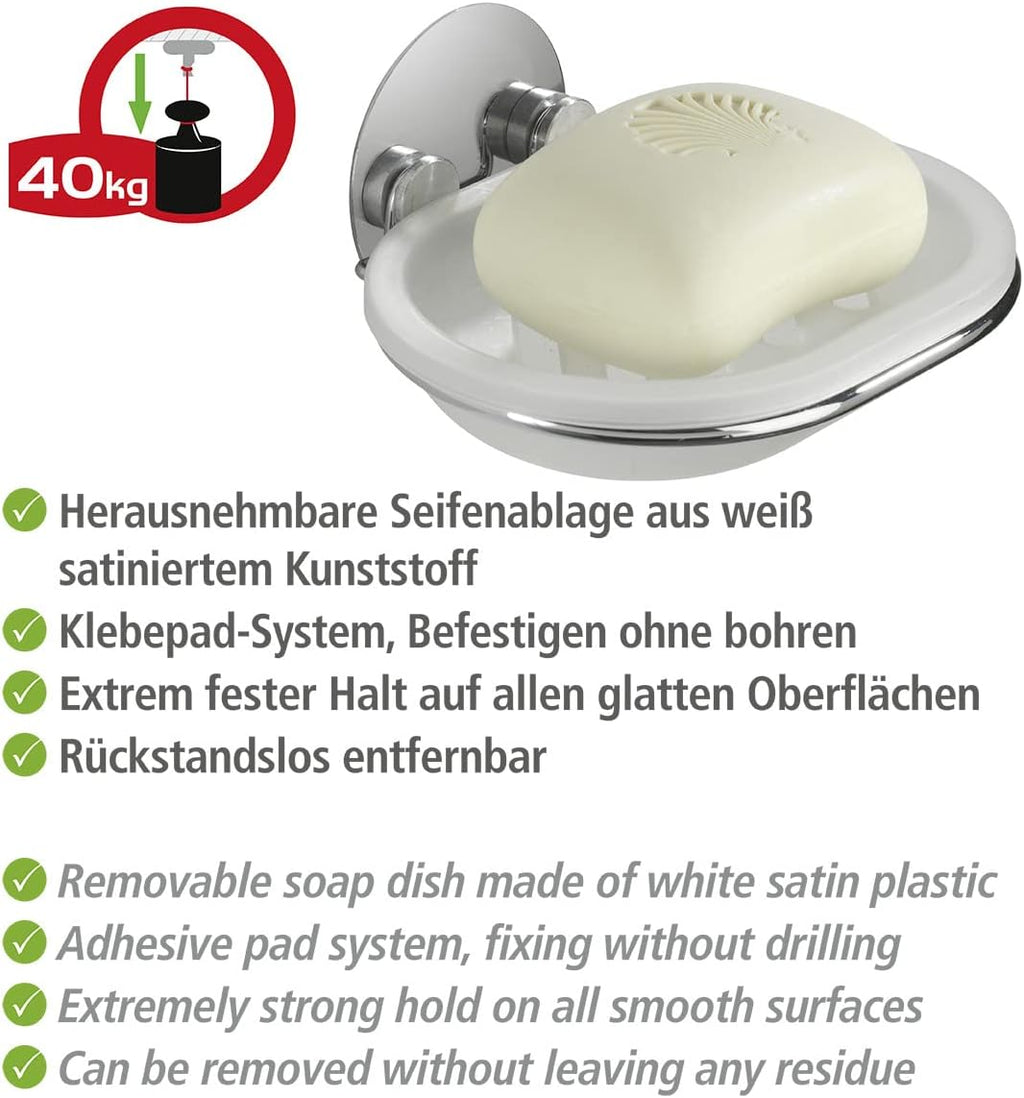Wenko Eck-Duschablage ohne Bohren Turbo-Loc verstellbar 6cm-38cm