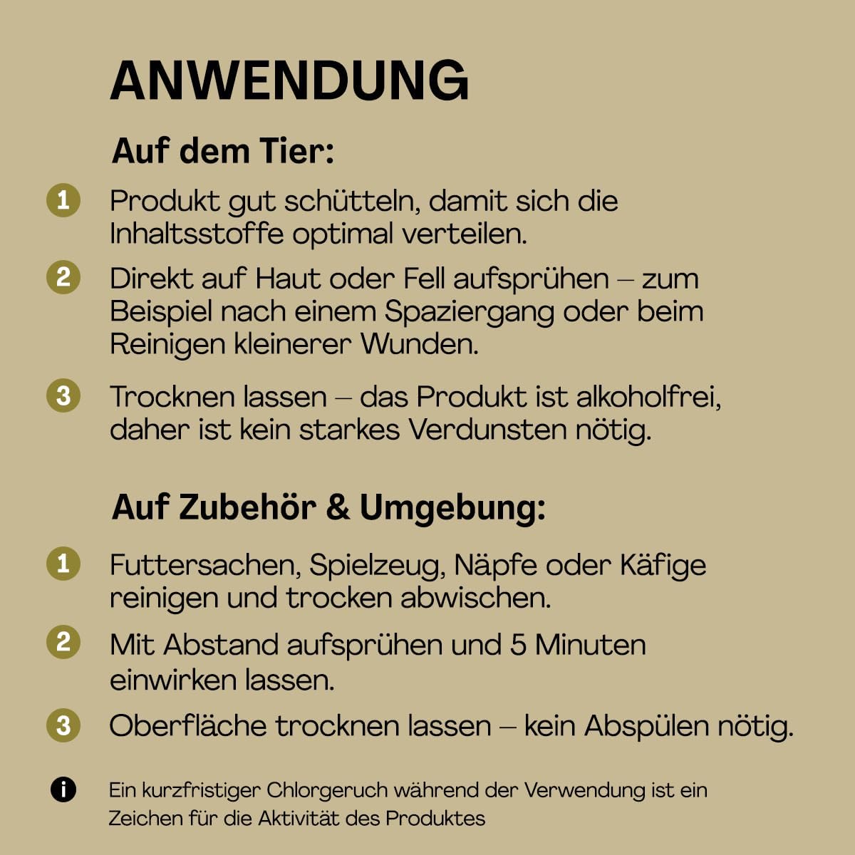 PROTECT Haustier Desinfektionsspray 500 ml alkoholfrei für Hunde und Katzen