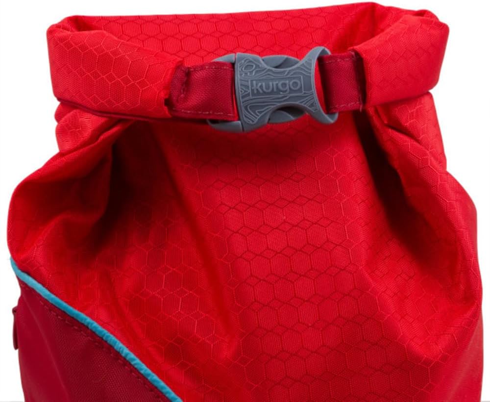 Kurgo Kibble Carrier Futterbeutel fuer Hunde Camping Kuestenblau