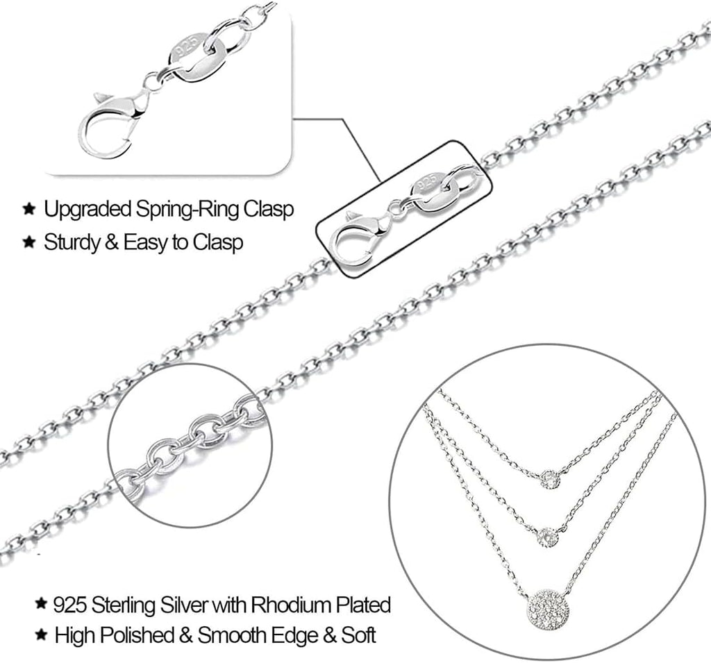 Halskette Damen Silber 925 1 mm 45 cm Silberkette Schmuck