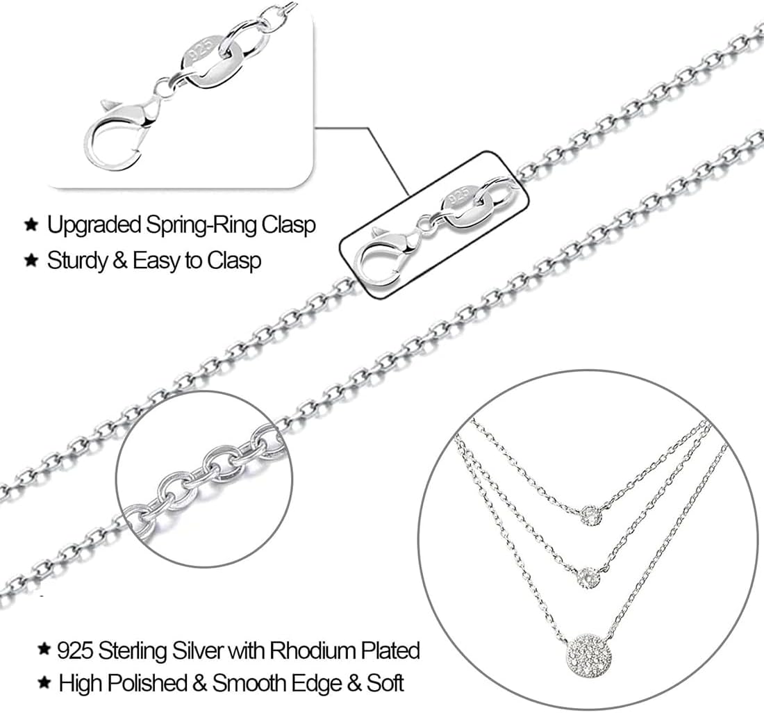 Halskette Damen Silber 925 1 mm 45 cm Silberkette Schmuck