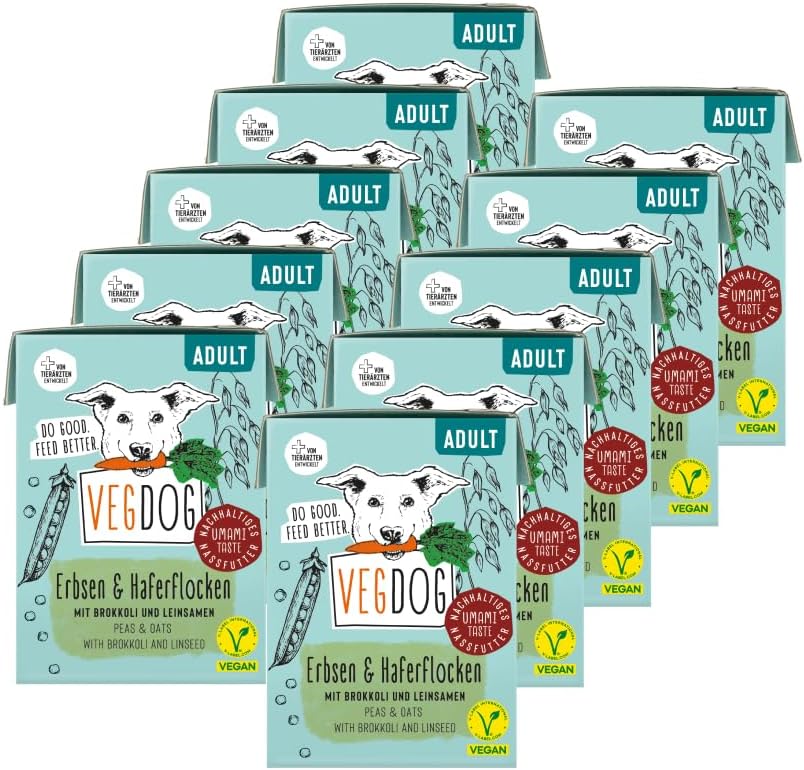 VEGDOG Nassfutter Tetra Pak 10x200g Hunde Alleinfutter allergiker