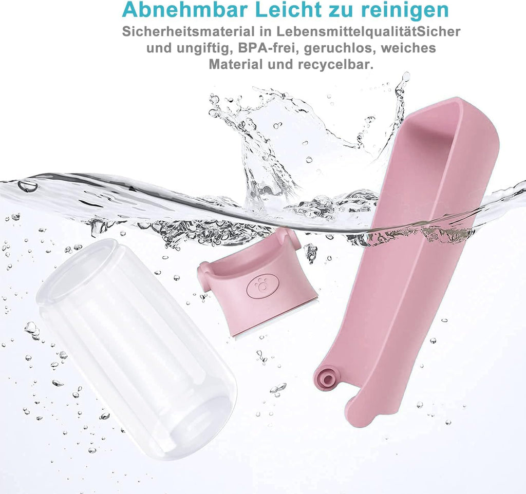 Hundetrinkflasche zum Mitnehmen Wasserflasche fuer Welpen Hunde