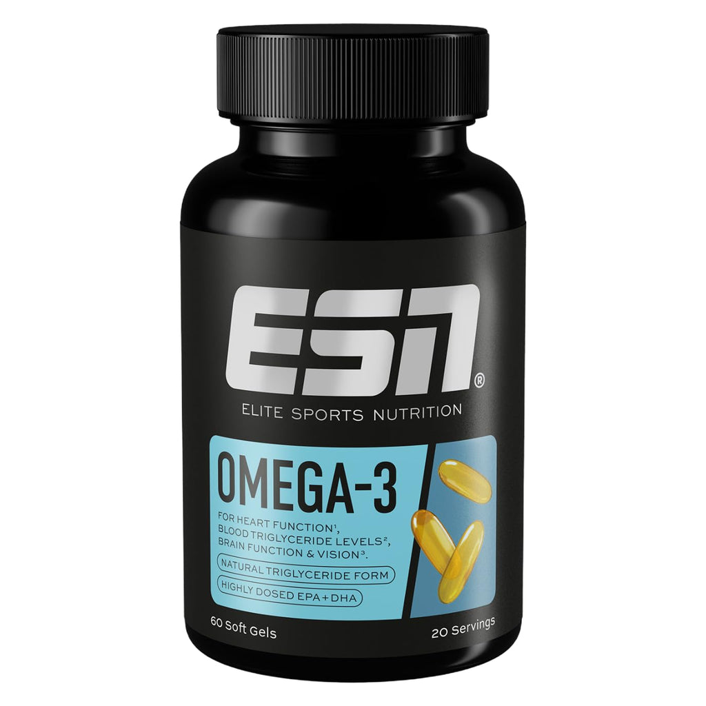 ESN Omega-3 Fischoel 60 - 300 Kapseln 1200 mg EPA 900 mg DHA Tagesdosis