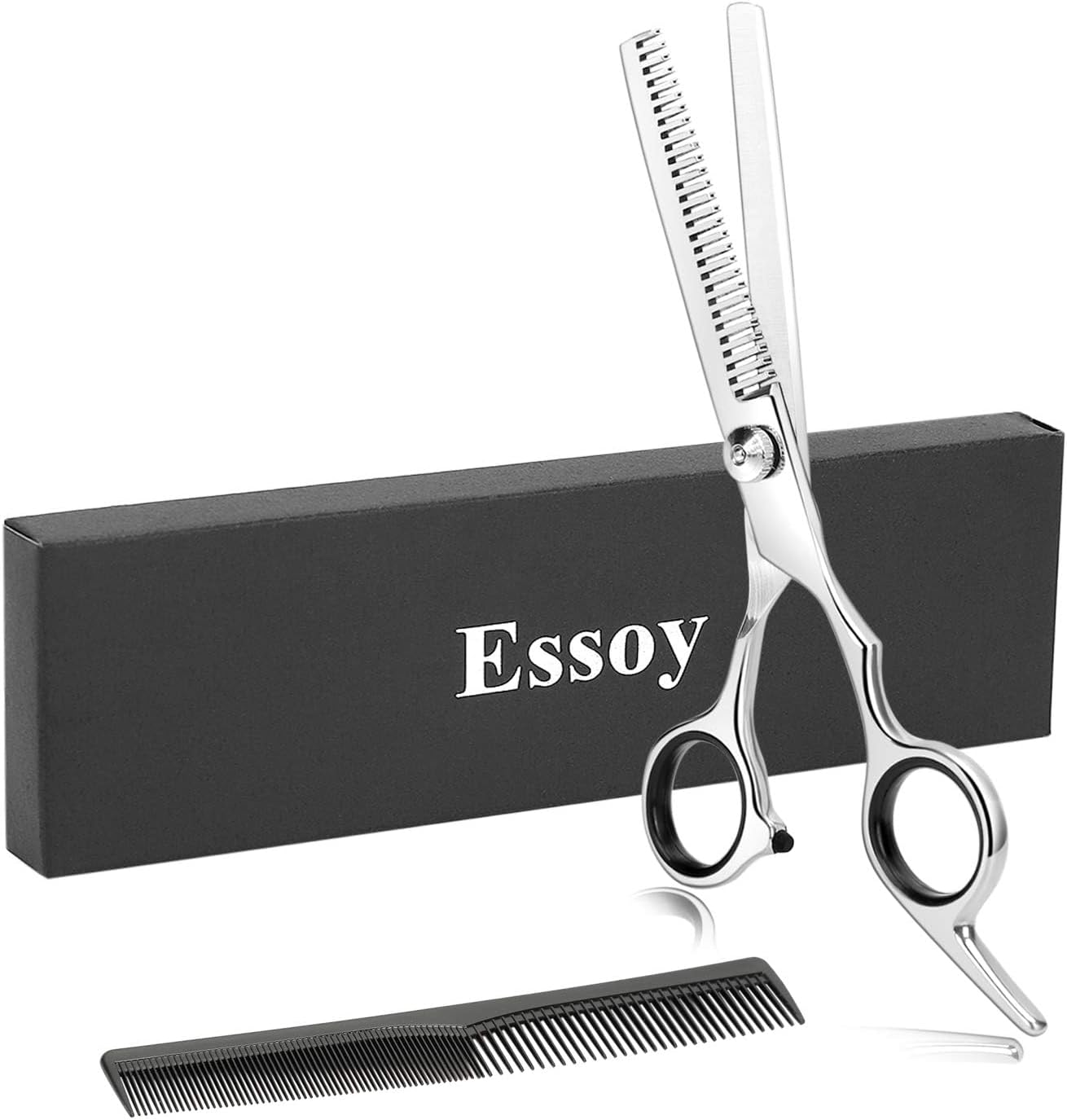 Effilierschere 6,7 Zoll Edelstahl Profi Haarschere fuer Salon und Zuhause