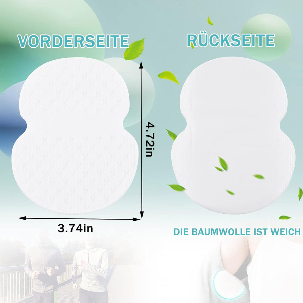 80er Selbstklebende Achselpads Baumwolle Schweisspads Unsichtbar fuer Damen Herren