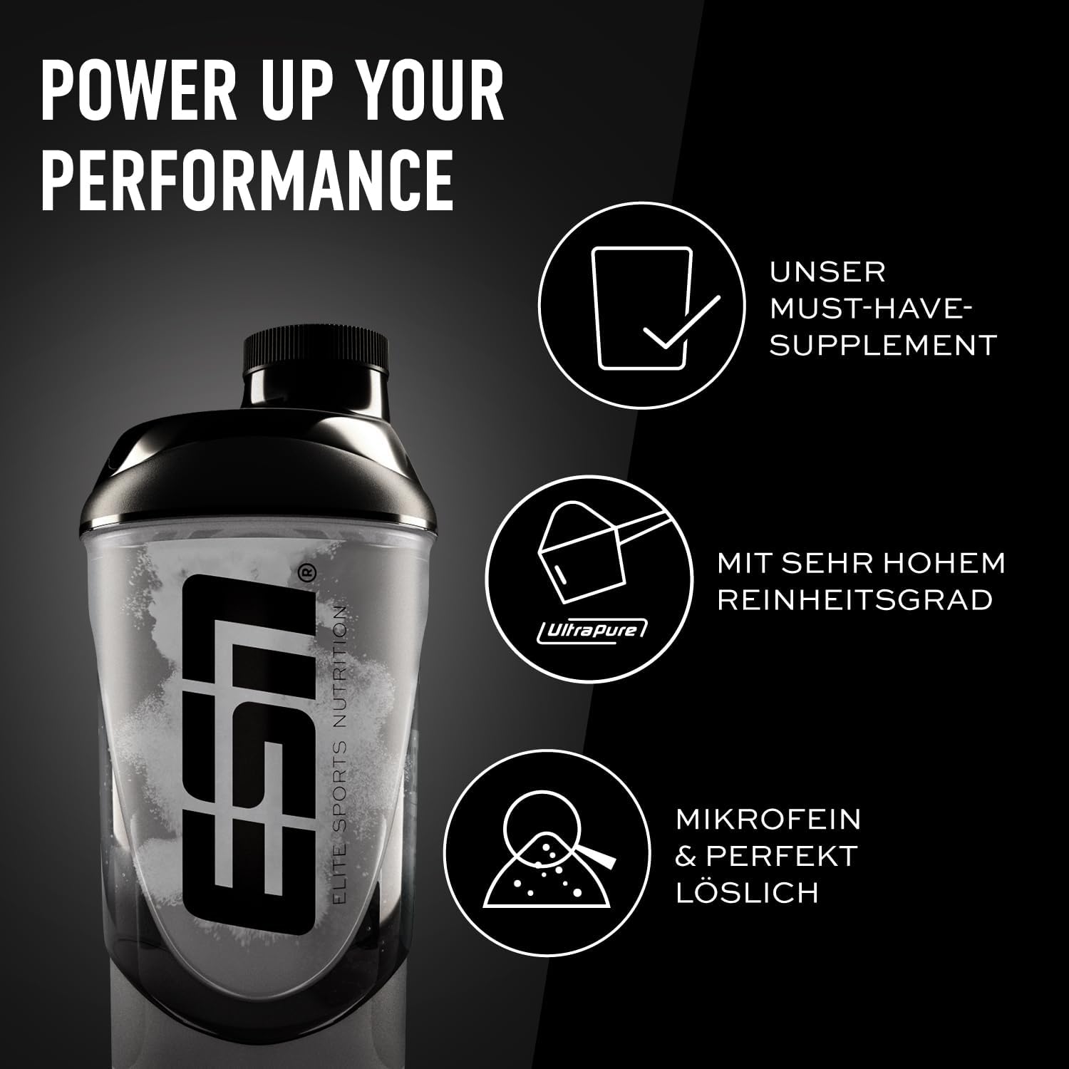 ESN Ultrapure Creatine Monohydrate Pulver vegan mikrofein