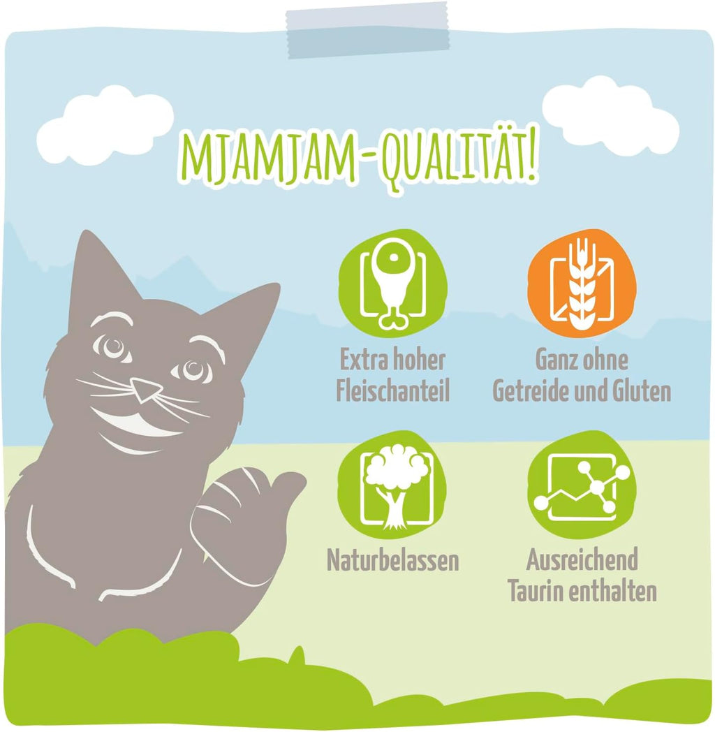 Katzen Nassfutter MjAMjAM Mixpaket III 6x200g getreidefrei mit extra Fleisch