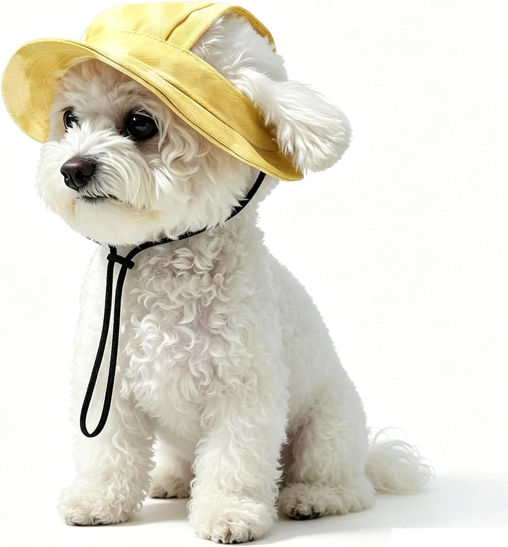 Shyllin Hunde Baseballmuetze verstellbar mit Ohrloechern Hund Sonnenhut Sommer