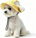 Shyllin Hunde Baseballmuetze verstellbar mit Ohrloechern Hund Sonnenhut Sommer