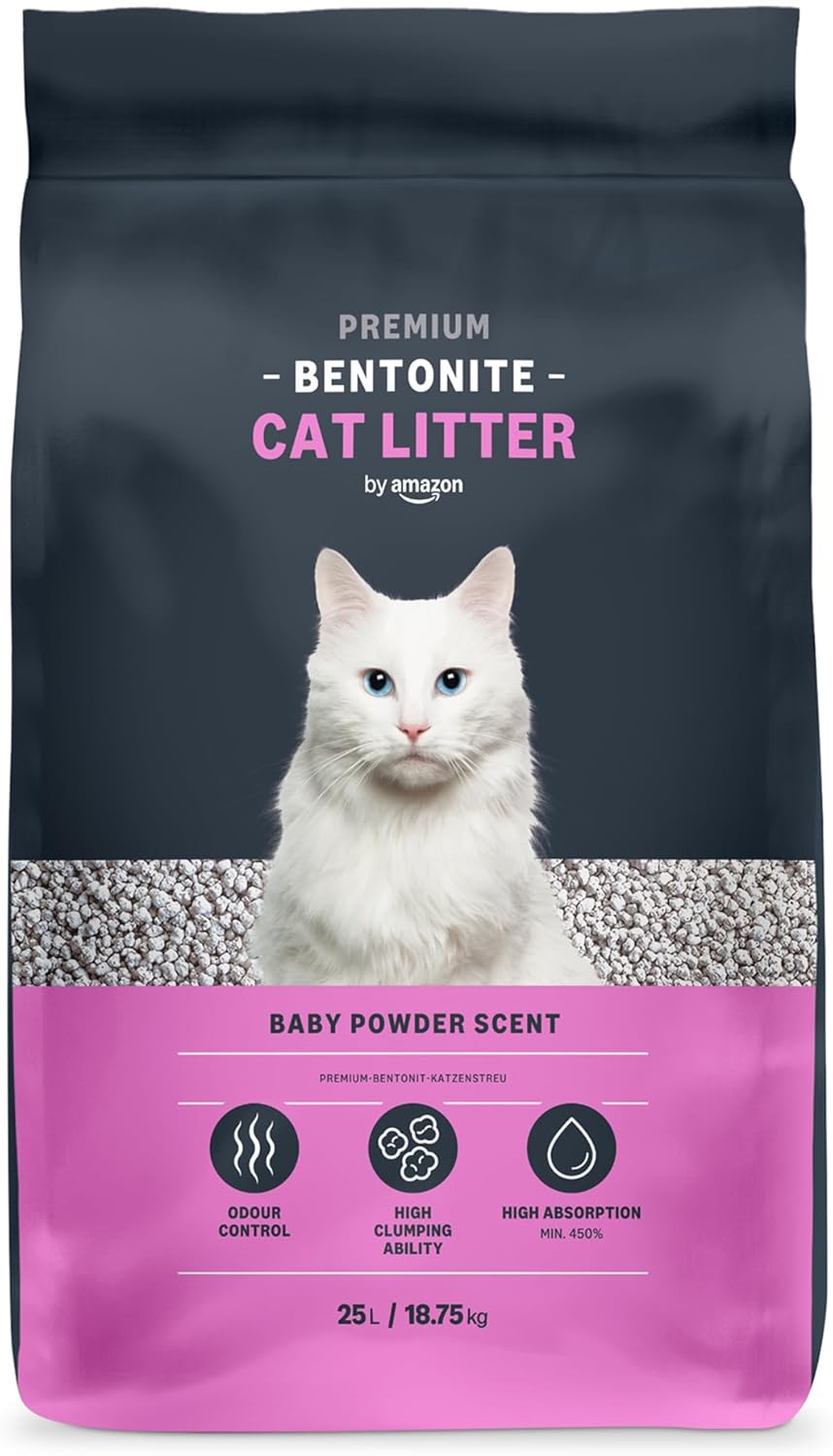 Bentonite Katzenstreu 10 L mit Babypuderduft verschiedene Sorten