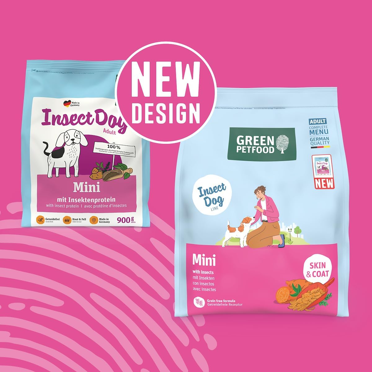 Green Petfood InsectDog Mini Adult Trockenfutter Suesskartoffel