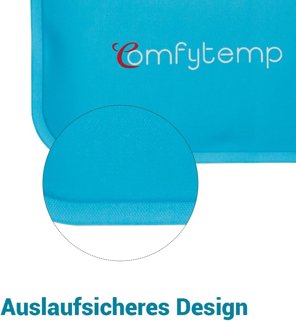 Comfytemp Kuehlpads Gel 7,5x11,5 cm 6er Set Wiederverwendbar Kalt-Warm